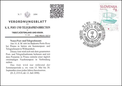 120 LET POŠTE - 120 ANNI DELL' UFFICIO POSTALE
